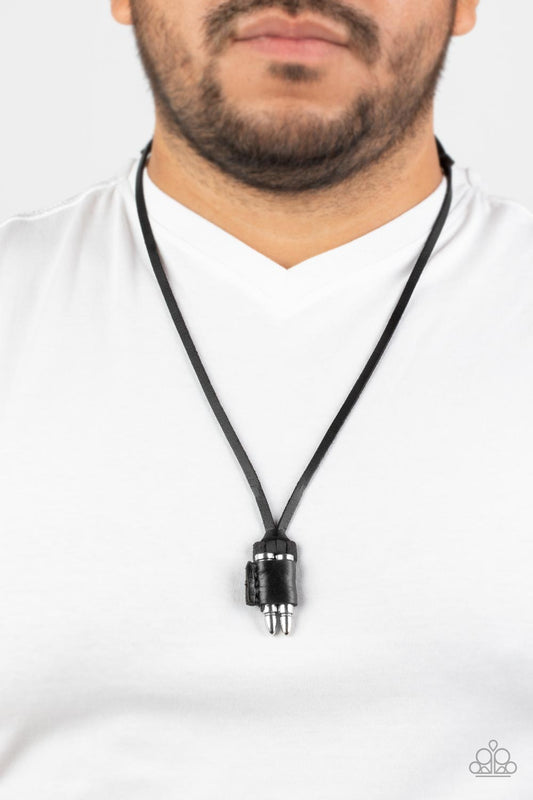 On the Lookout - black - Paparazzi MENS necklace