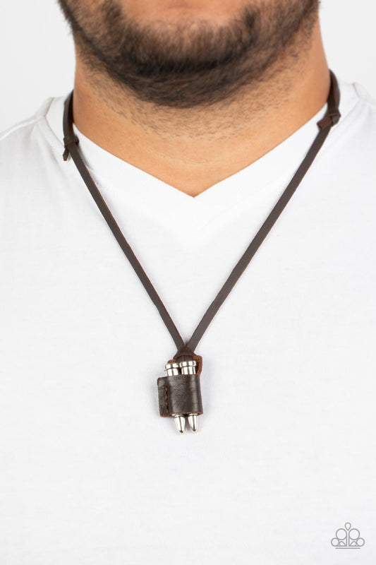On the Lookout - brown - Paparazzi MENS necklace