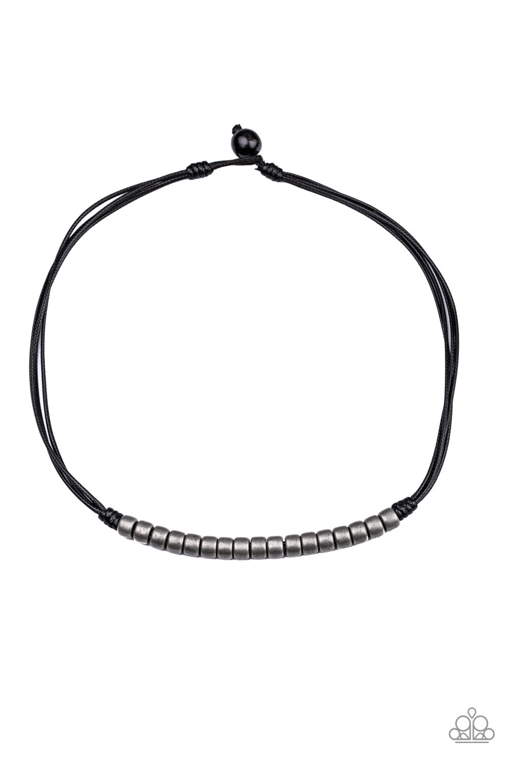 On the Treasure Hunt - black - Paparazzi mens necklace