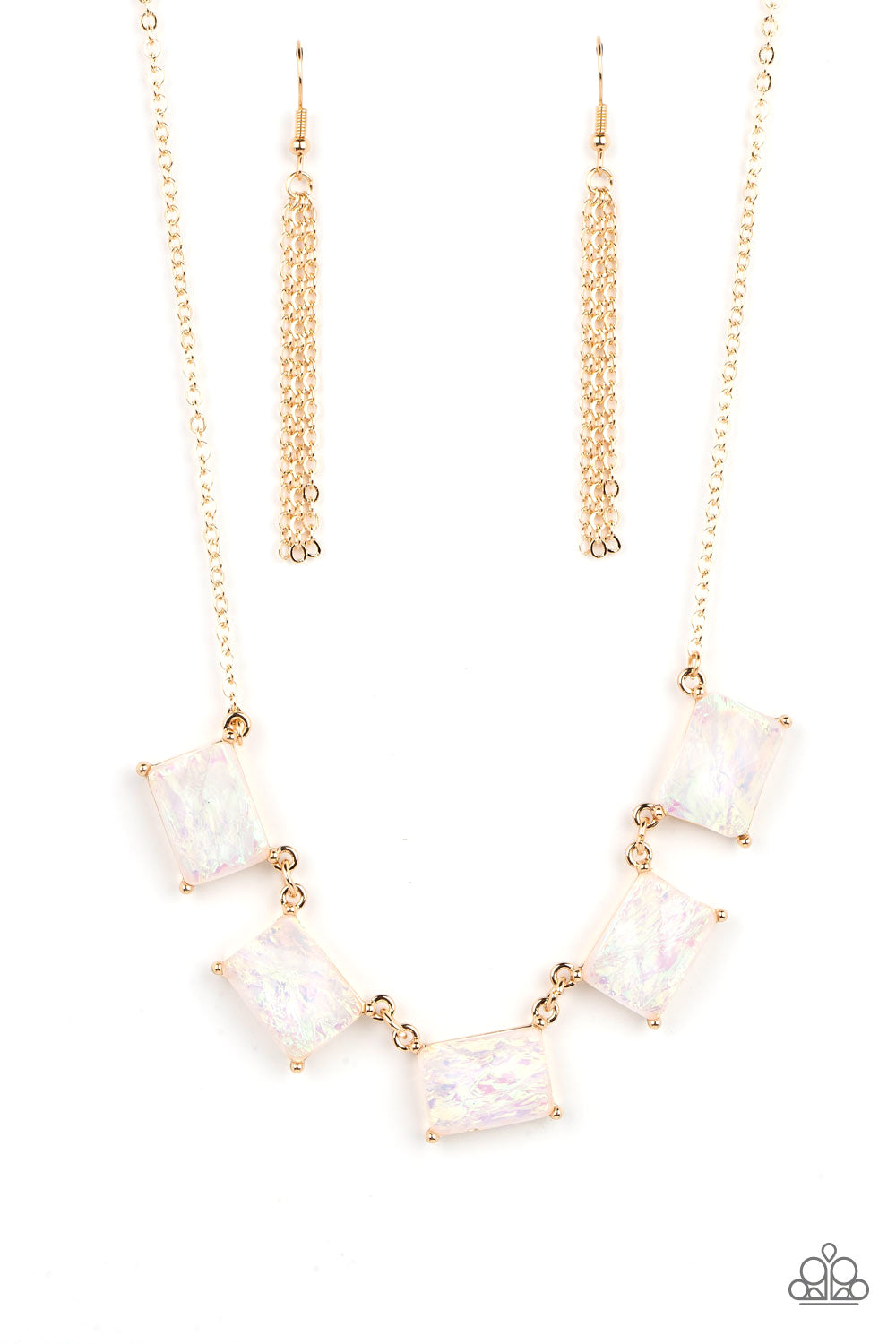 Opalescent Oblivion - gold - Paparazzi necklace