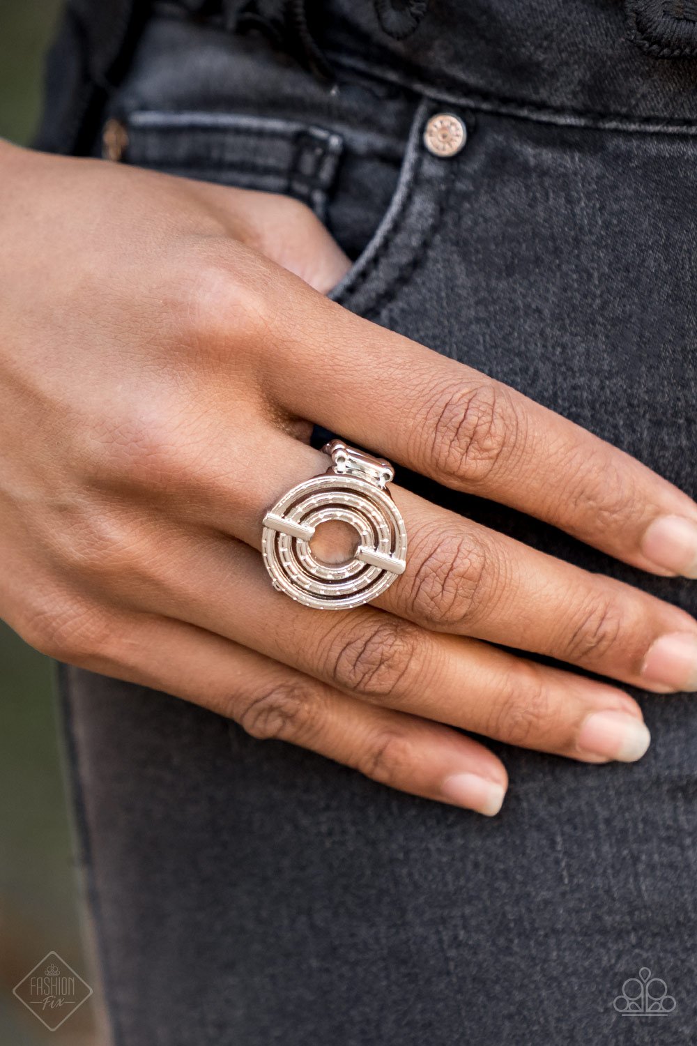 Open Up - silver - Paparazzi ring