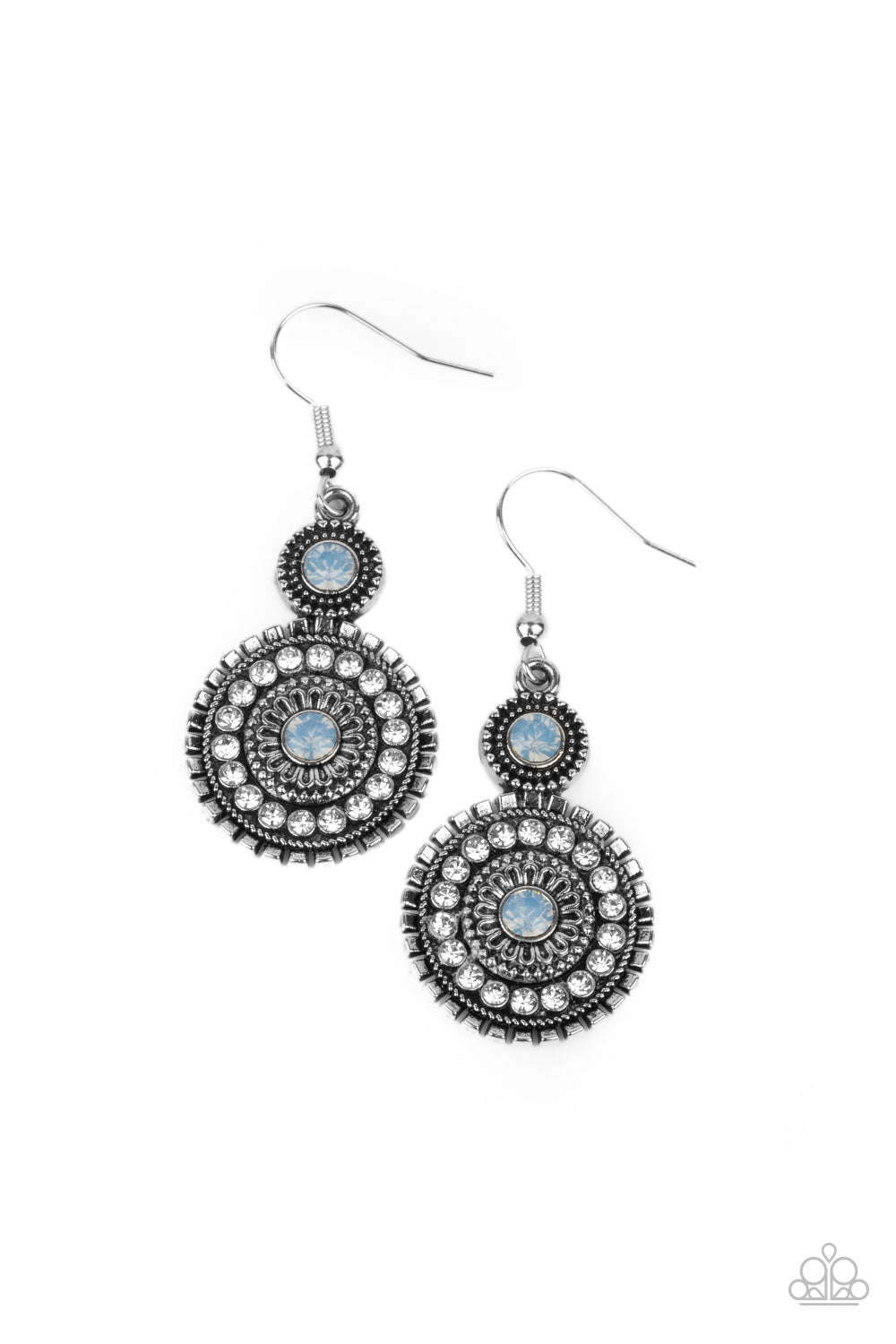 Opulent Outreach - blue - Paparazzi earrings