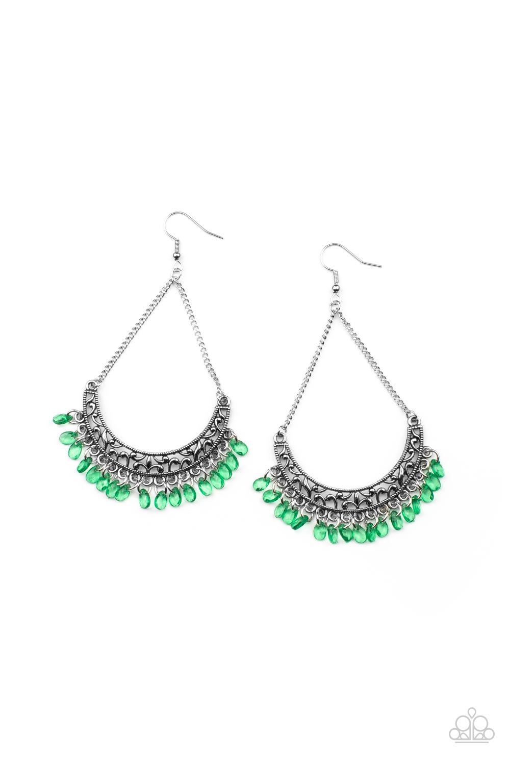 Orchard Odyssey - green - Paparazzi earrings