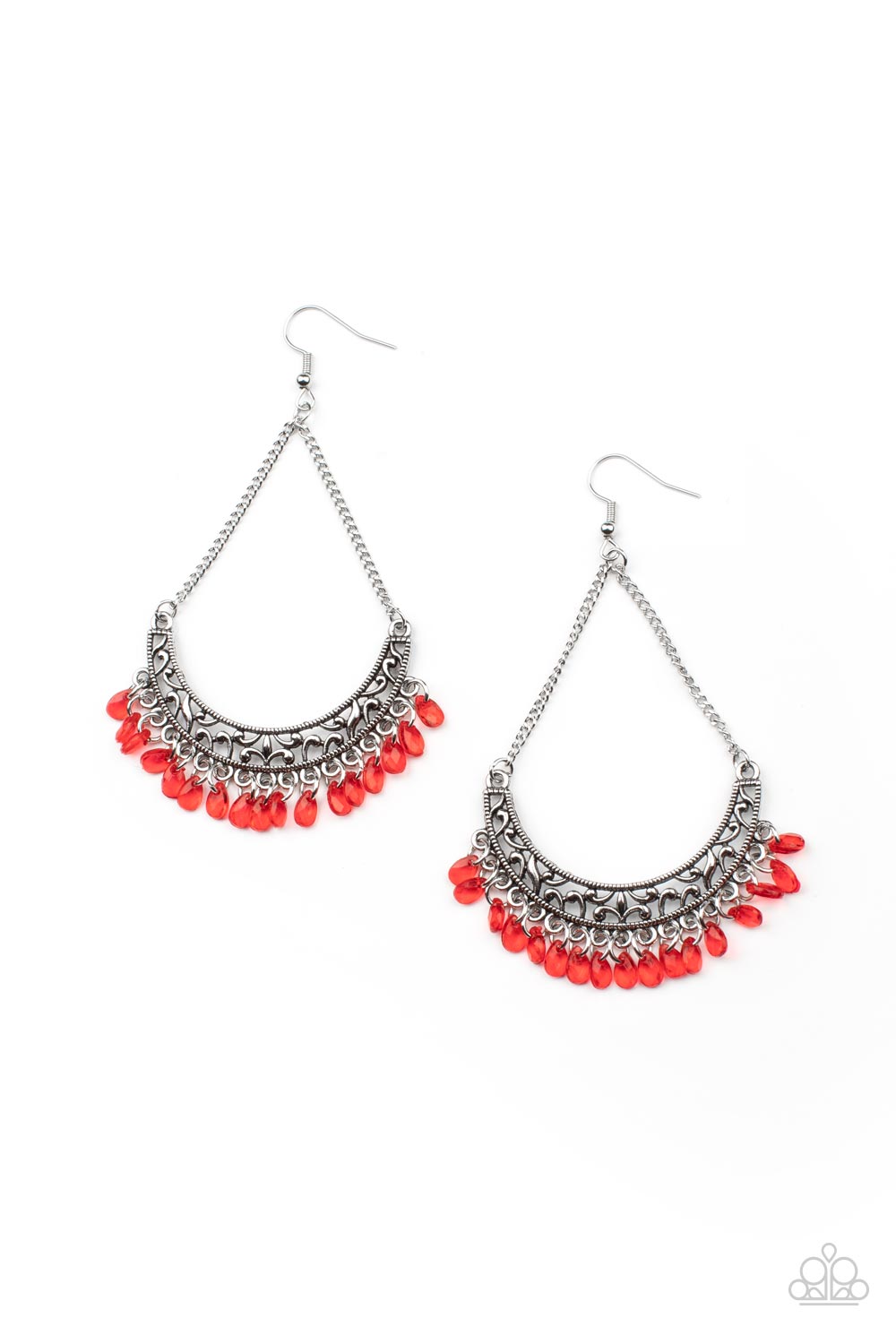 Orchard Odyssey - red - Paparazzi earrings