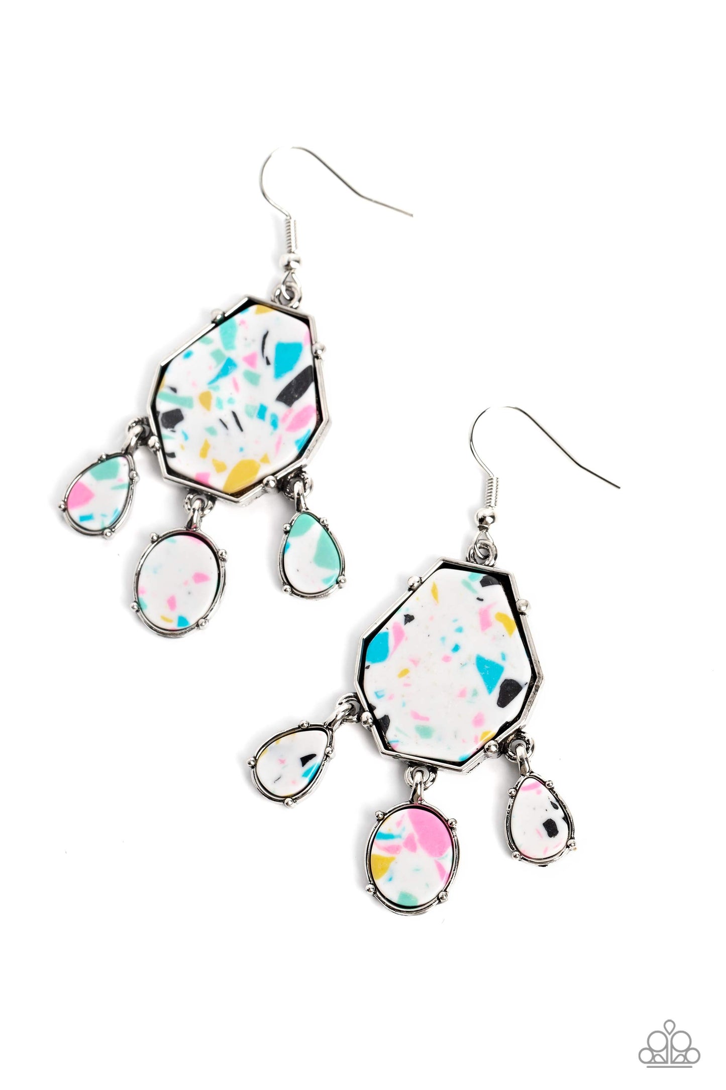Organic Optimism - white - Paparazzi earrings
