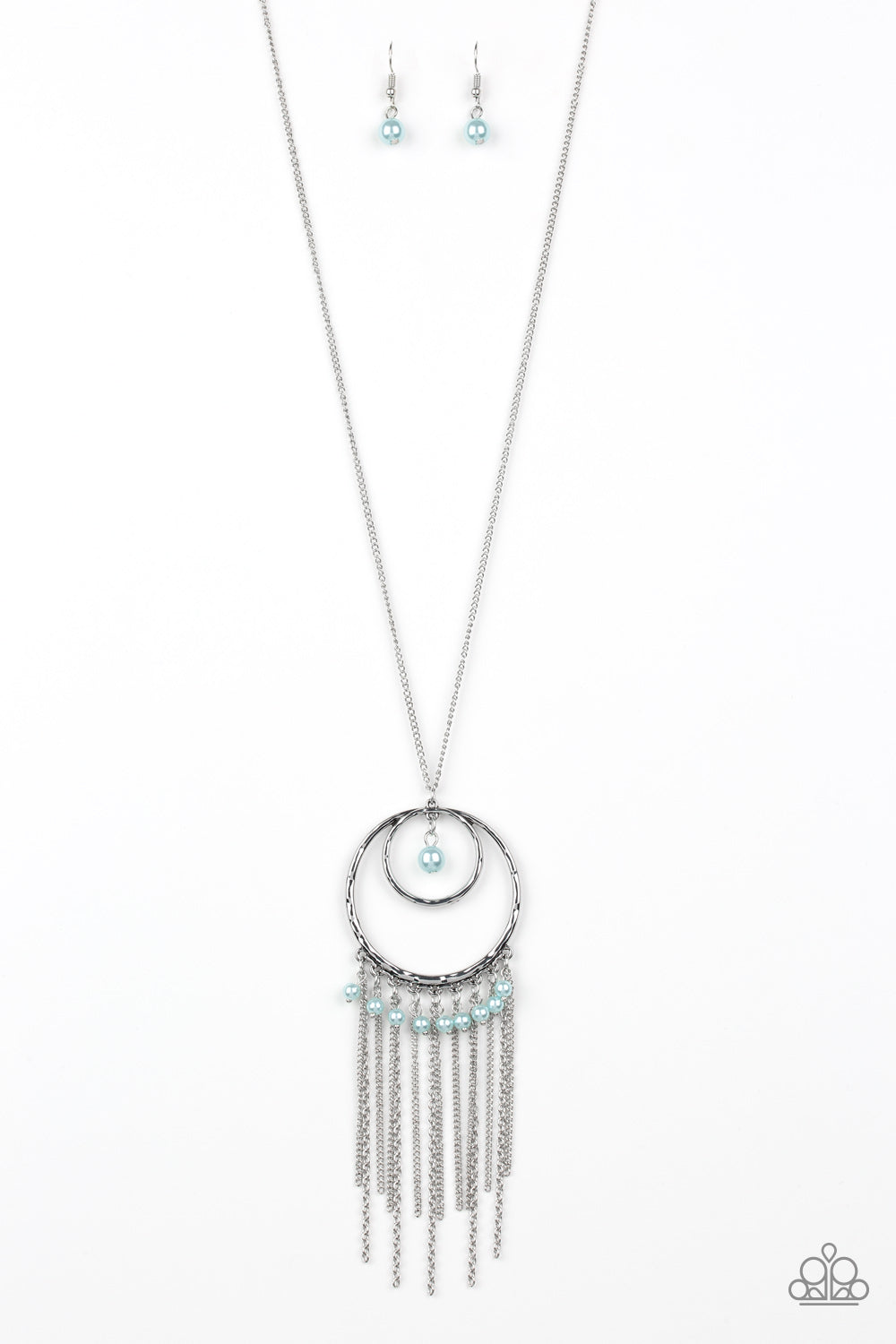 Out of Bounds Shimmer - blue - Paparazzi necklace