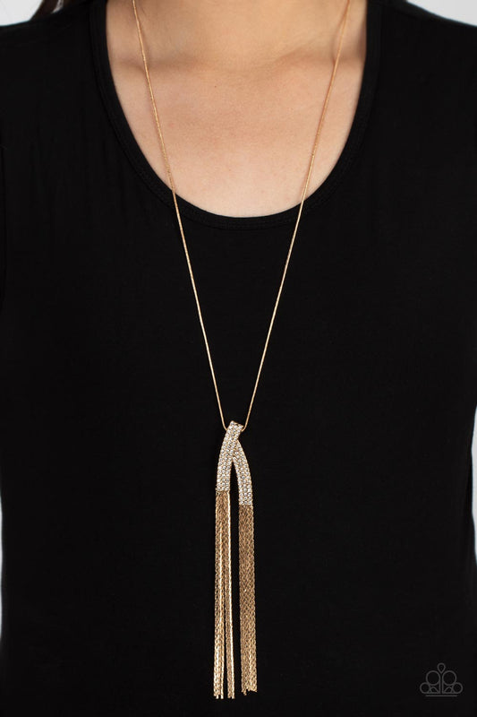 Out of the SWAY - gold - Paparazzi necklace
