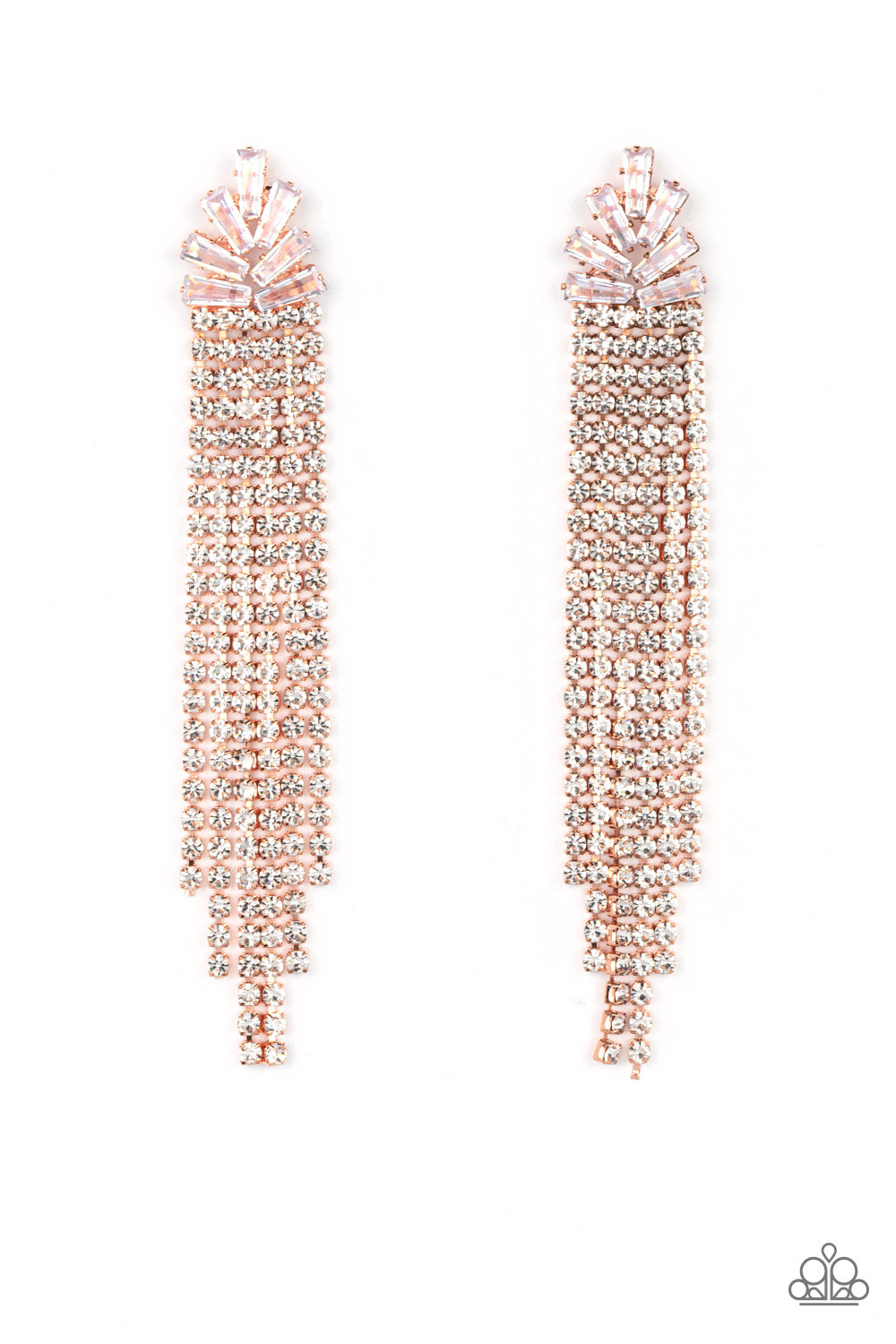 Overnight Sensation - copper - Paparazzi earrings