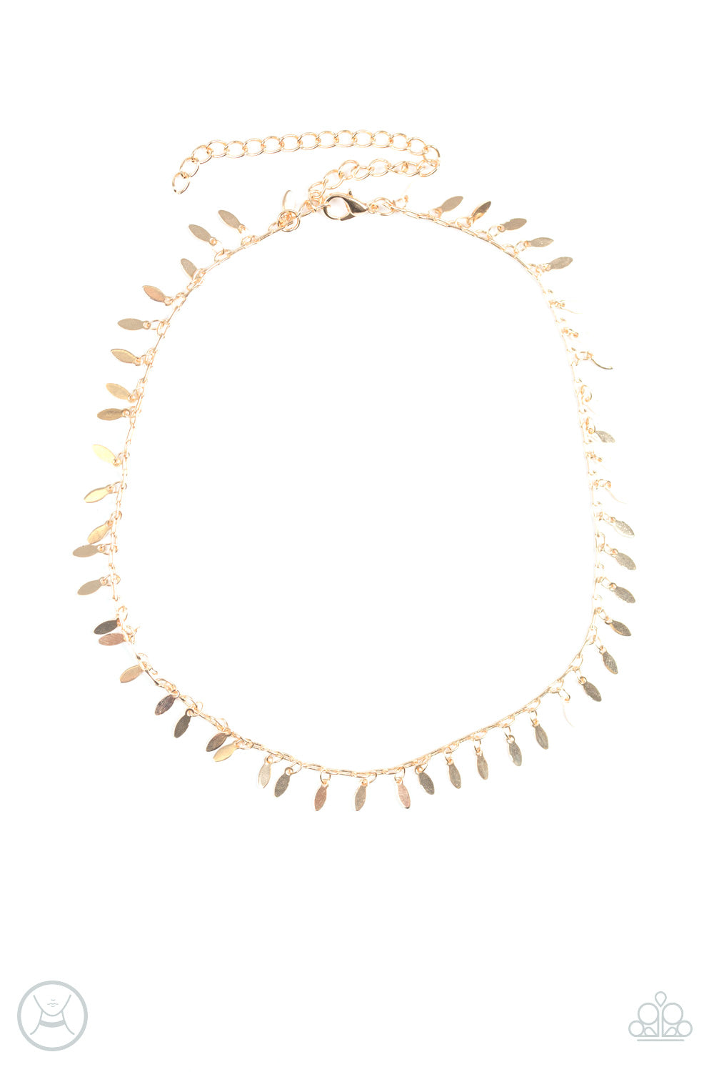 PURR-fect Ten -gold - Paparazzi necklace
