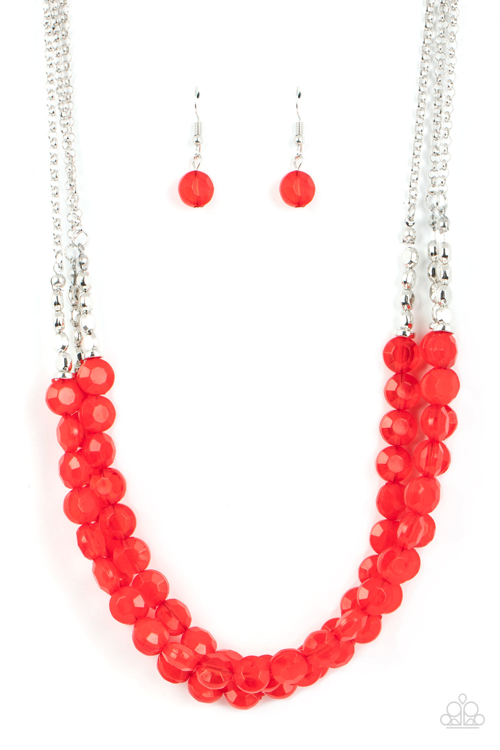 Pacific Picnic - red - Paparazzi necklace