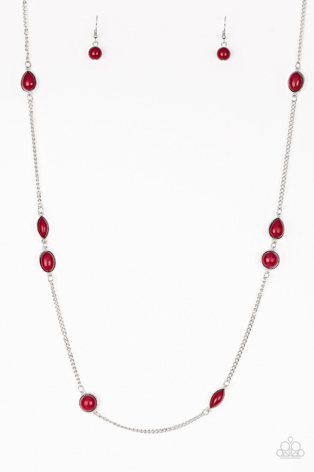 Pacific Piers - red - Paparazzi necklace