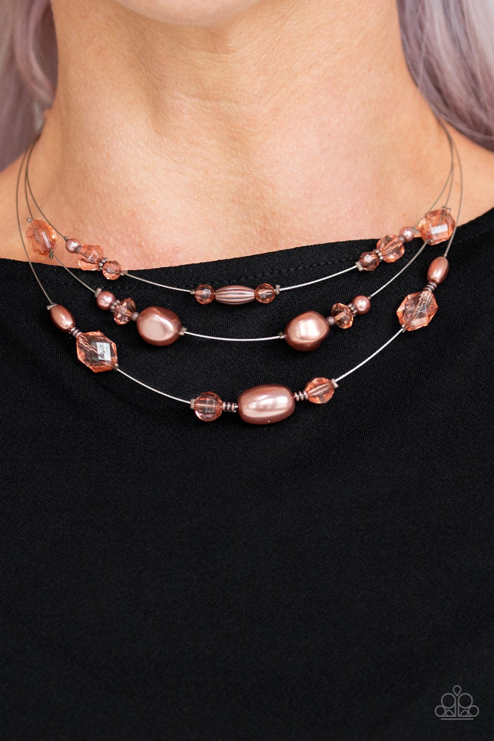 Pacific Pageantry-copper-Paparazzi necklace