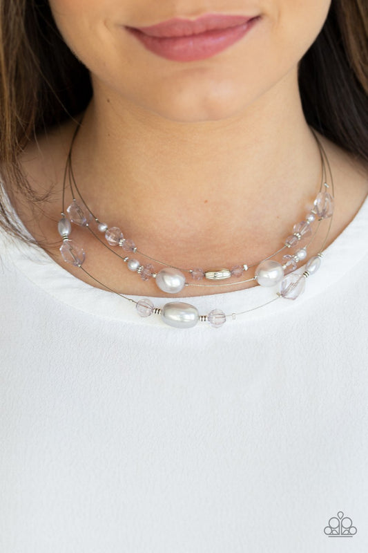 Pacific Pageantry-silver-Paparazzi necklace