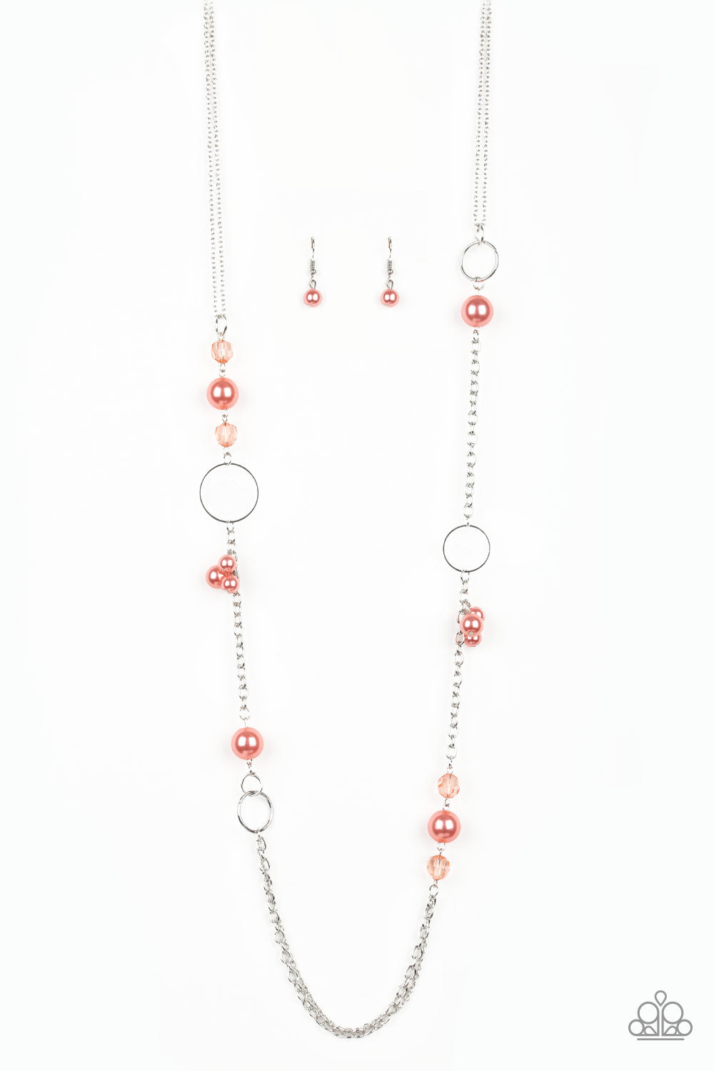 Pageant Princess - orange - Paparazzi necklace
