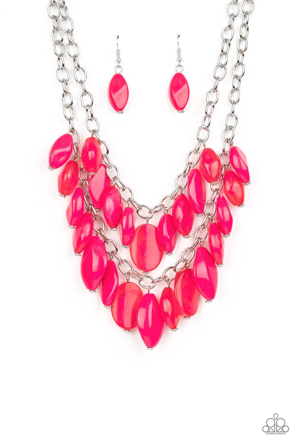 Palm Beach Beauty - pink - Paparazzi necklace
