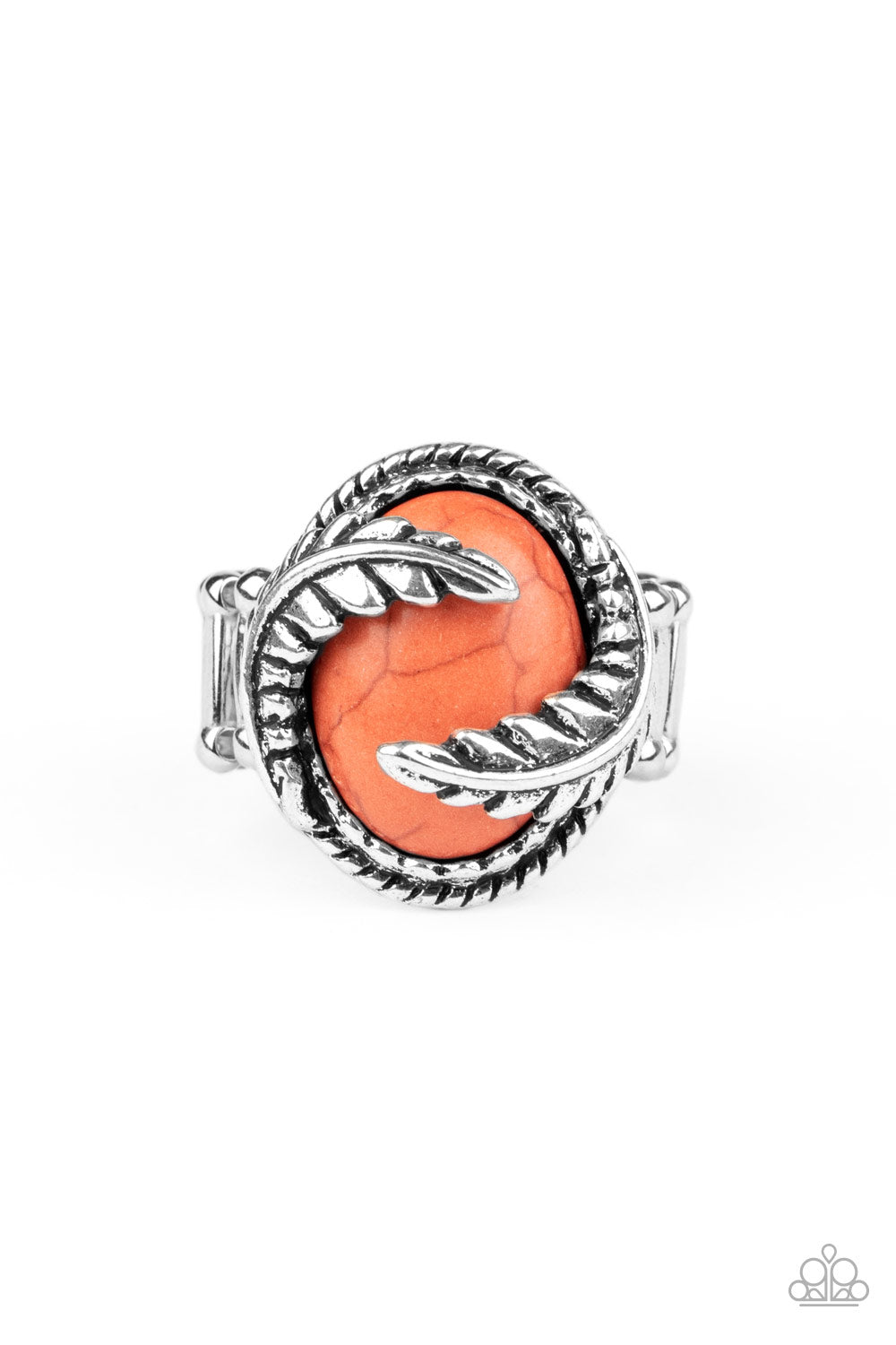 Palm Panache - orange - Paparazzi ring
