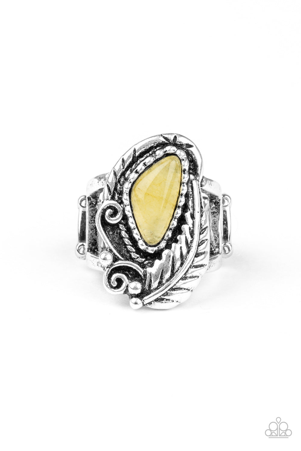 Palm Princess - yellow - Paparazzi ring