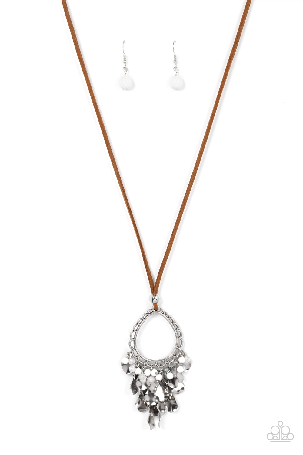 Paradise Pageantry - white - Paparazzi necklace