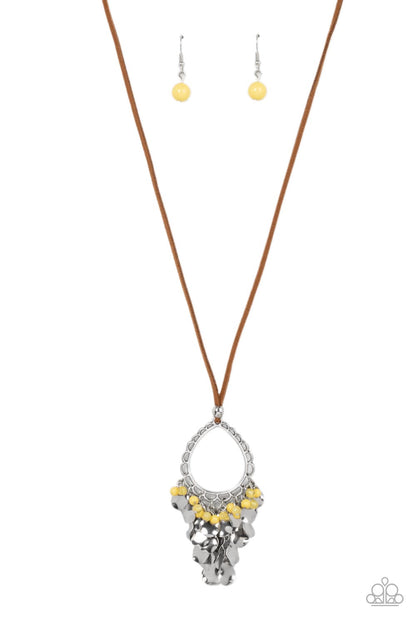 Paradise Pageantry - yellow - Paparazzi necklace