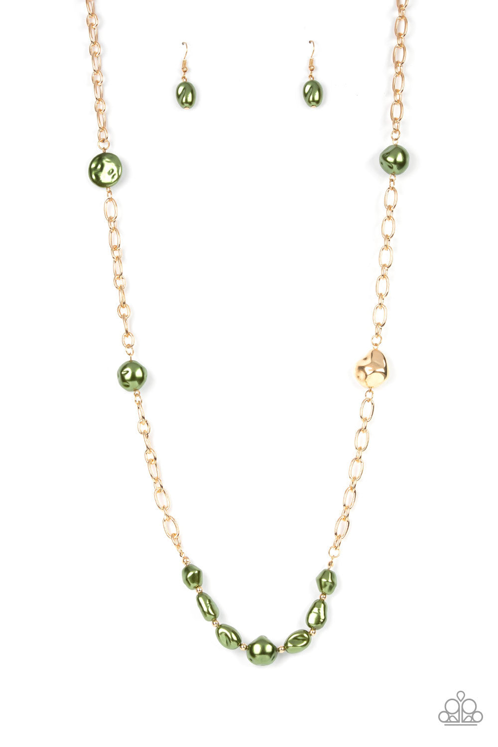 Pardon My FABULOUS - green - Paparazzi necklace