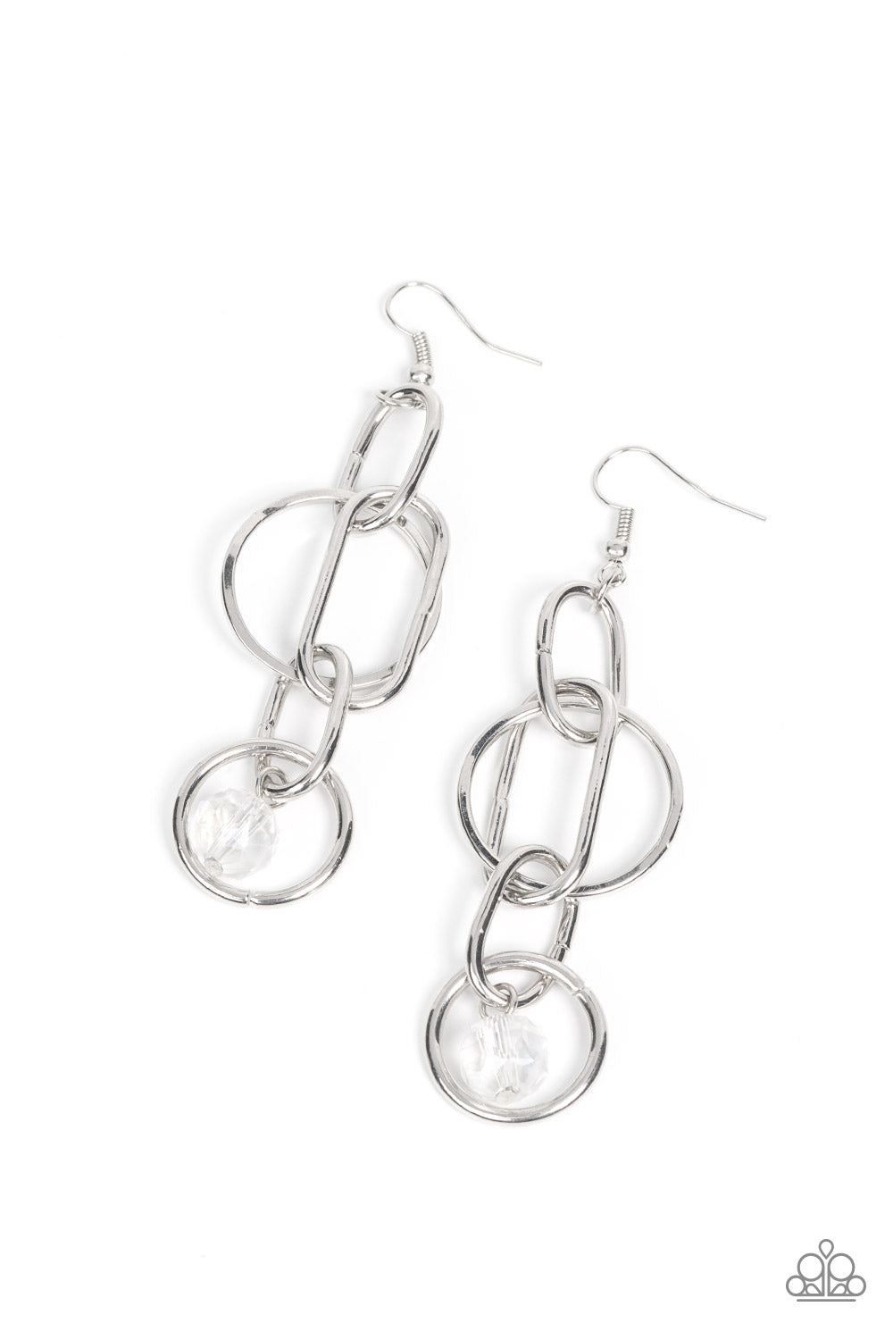 Park Avenue Princess - white - Paparazzi earrings