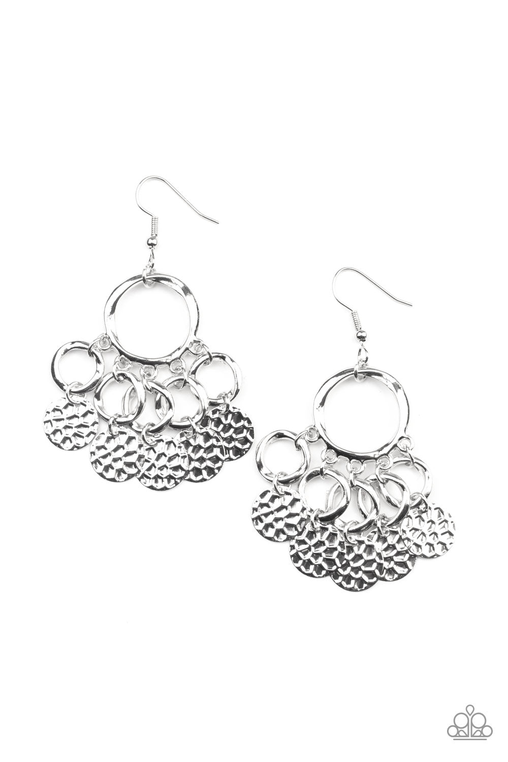 Partners in CHIME - silver - Paparazzi earrings