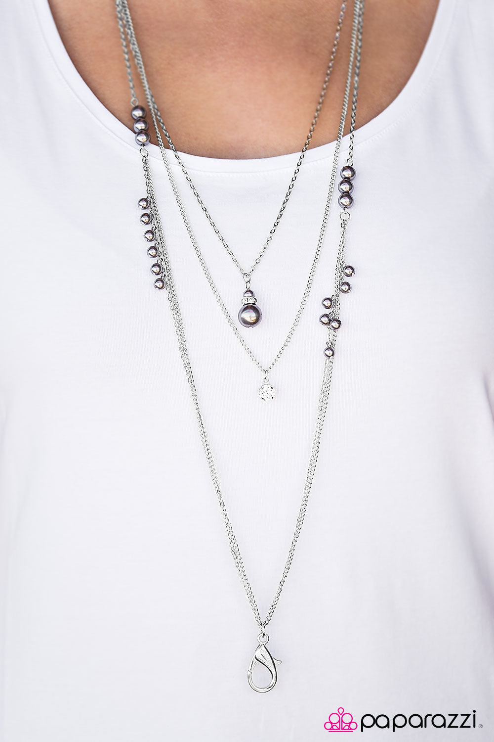 Pearl Cadence - Paparazzi lanyard necklace