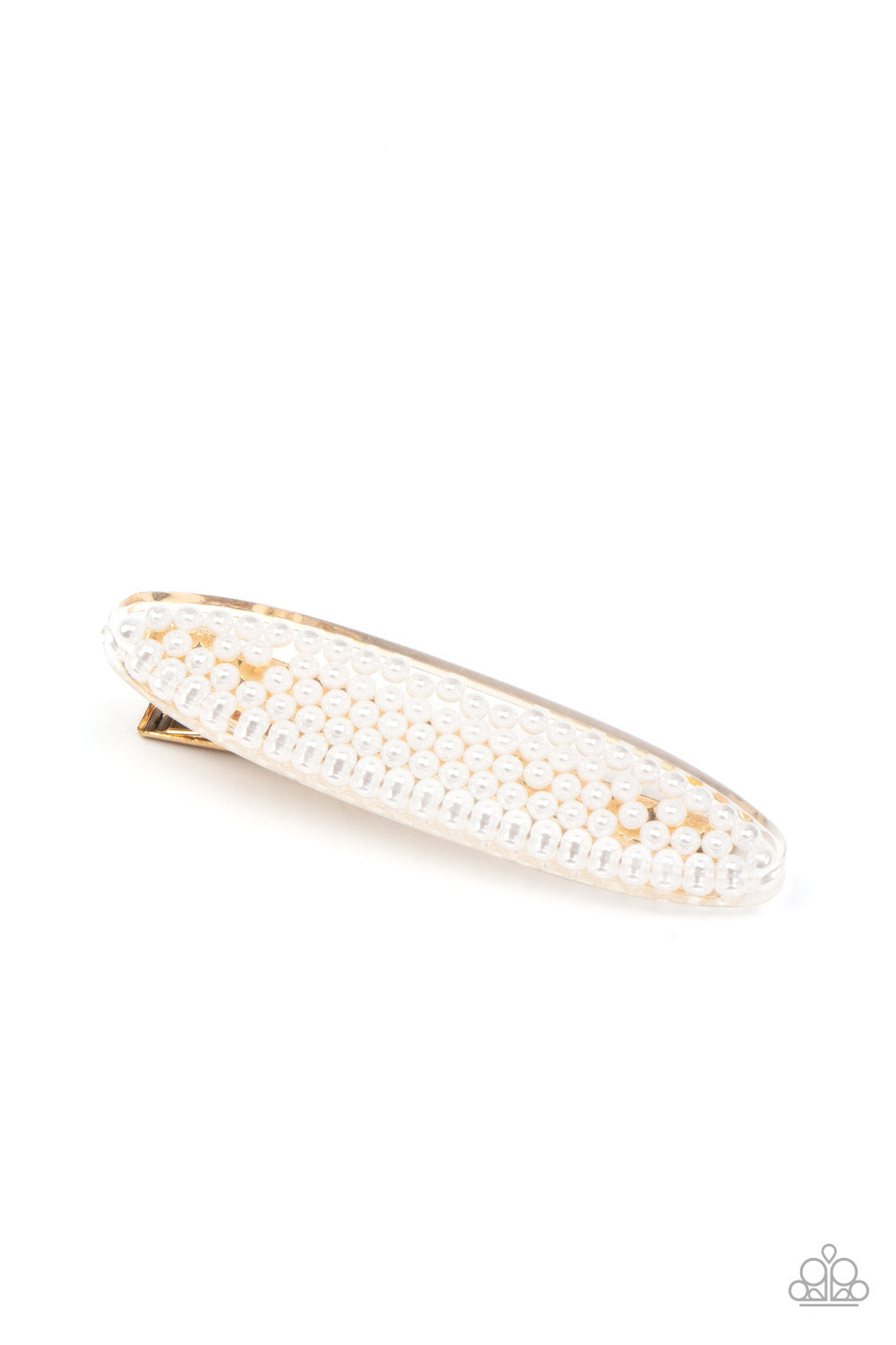 Pearl Pizzaz - gold - Paparazzi hair clip