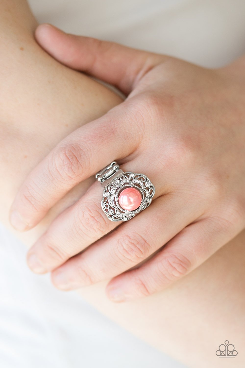 Pearl Princess - orange - Paparazzi ring