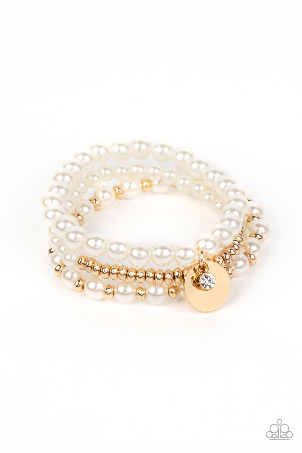 Pearly Professional - gold - Paparazzi bracelet