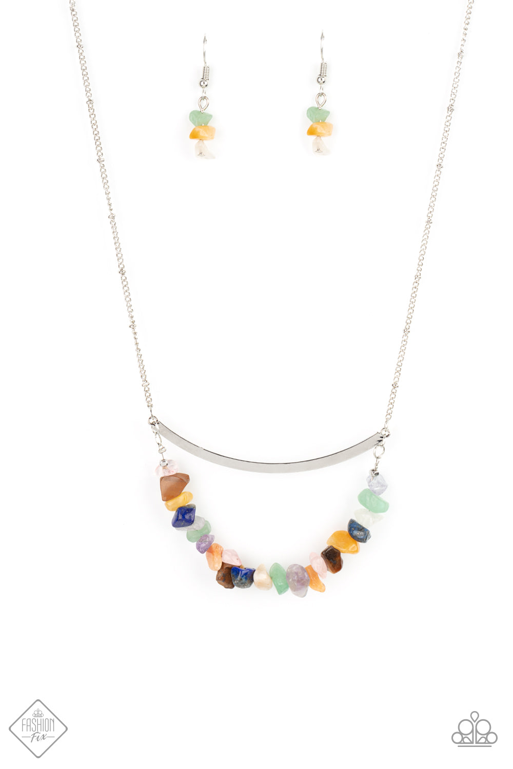 Pebble Prana - multi - Paparazzi necklace