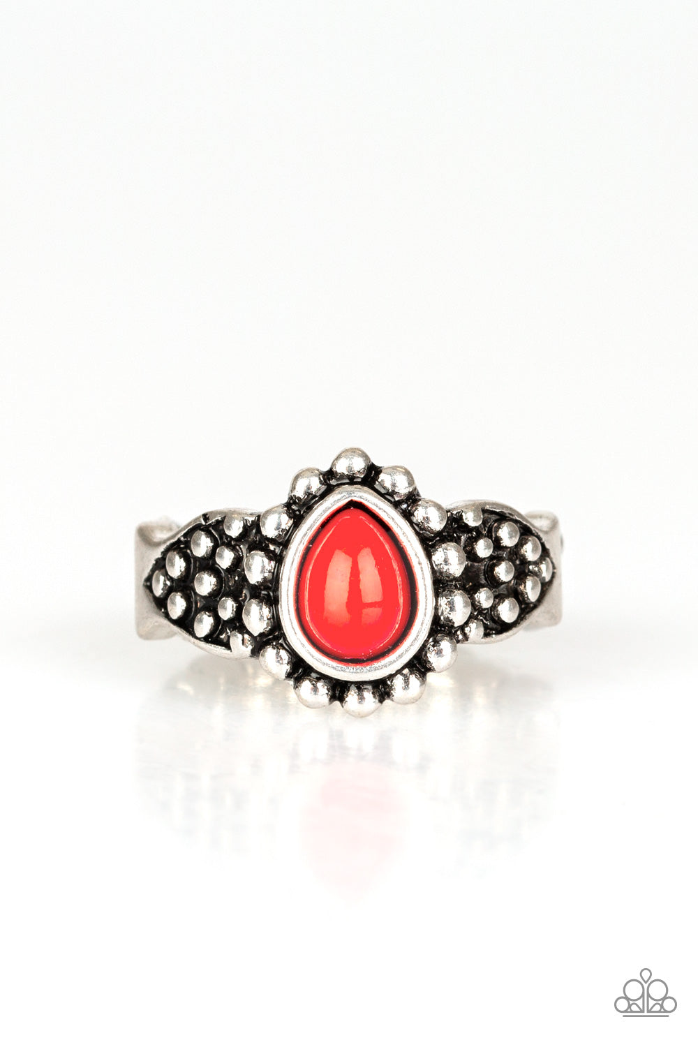 Pep Talk - red - Paparazzi ring