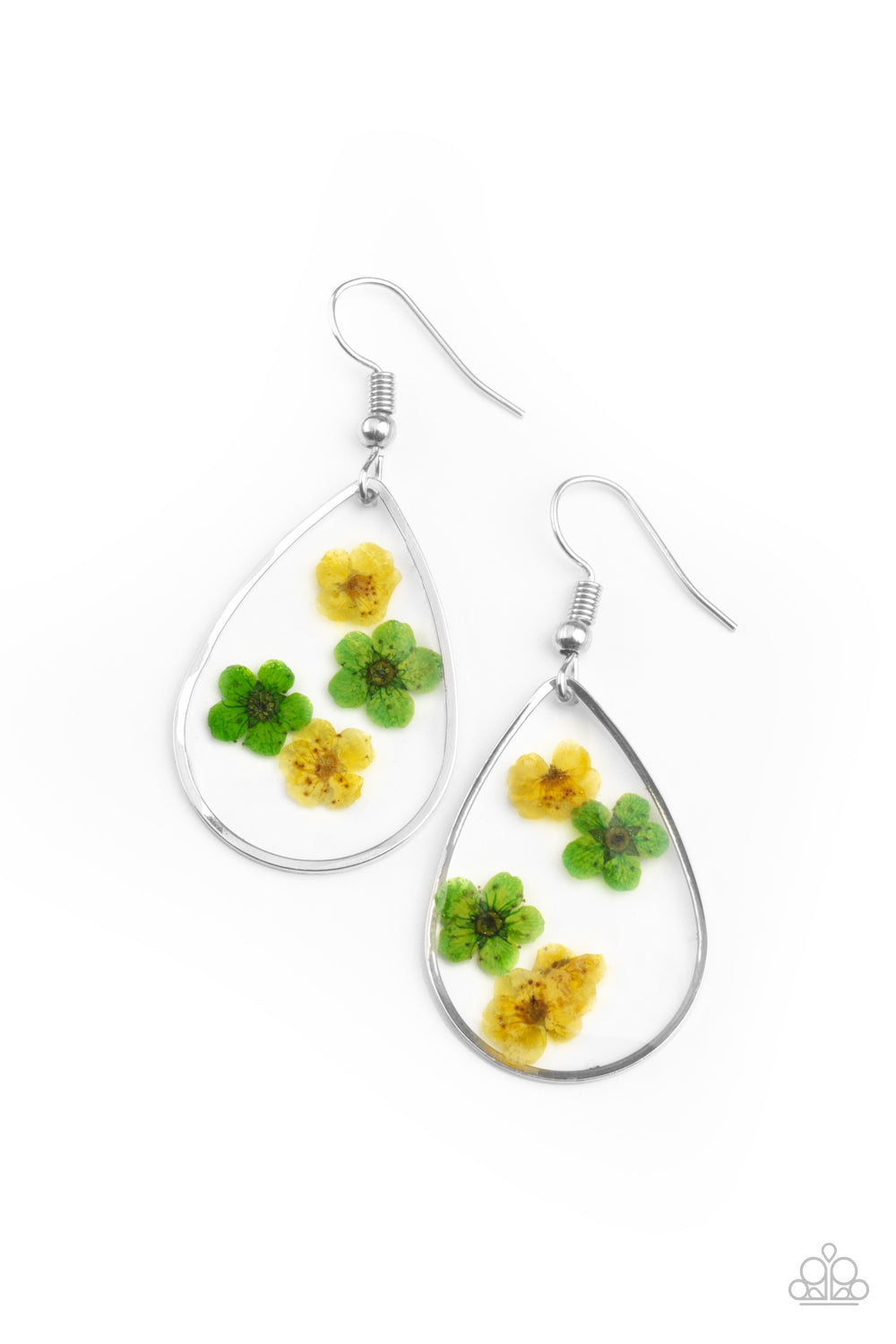 Perennial Prairie - yellow - Paparazzi earrings
