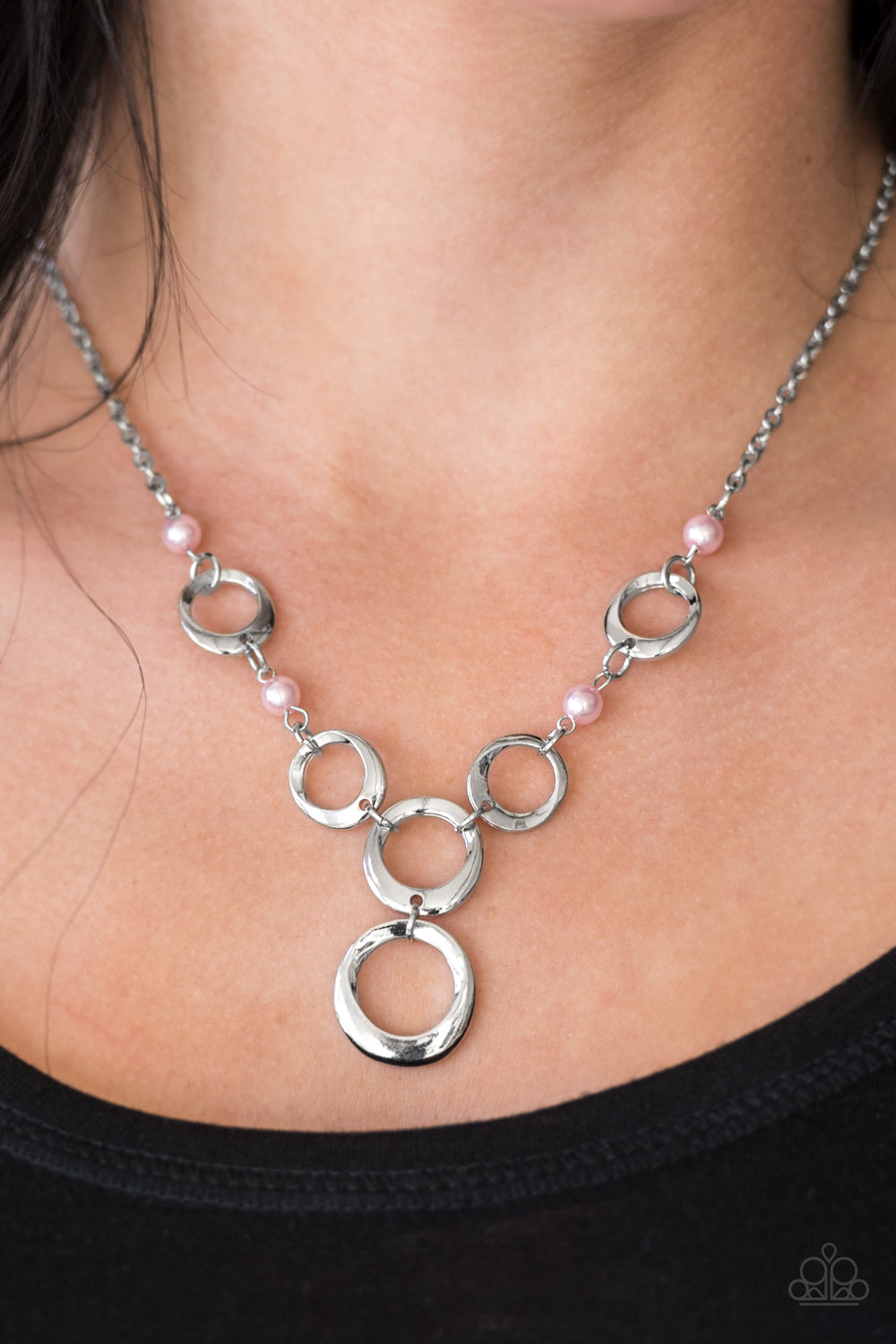 Perfectly Poised - pink - Paparazzi necklace