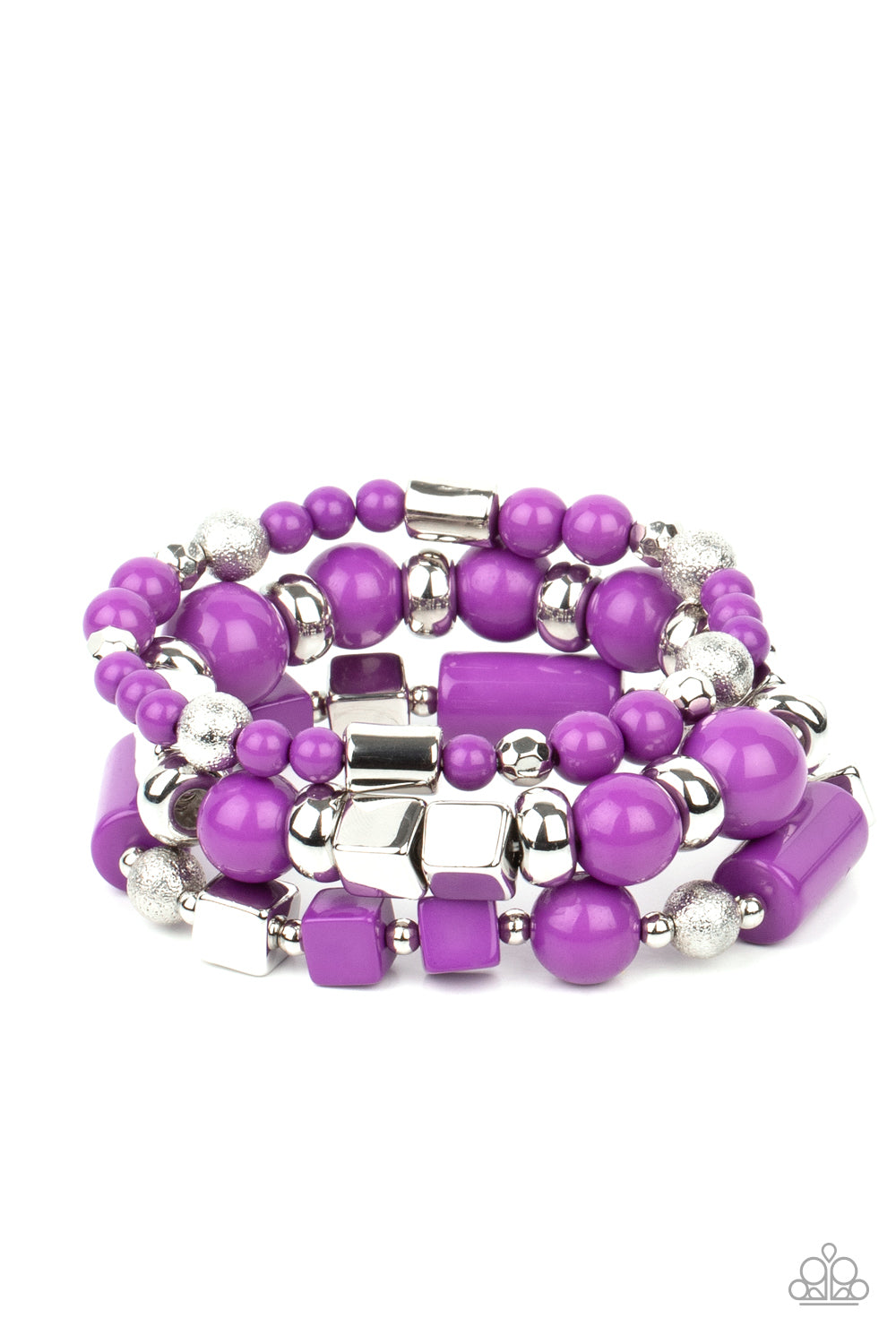 Perfectly Prismatic - purple - Paparazzi bracelet