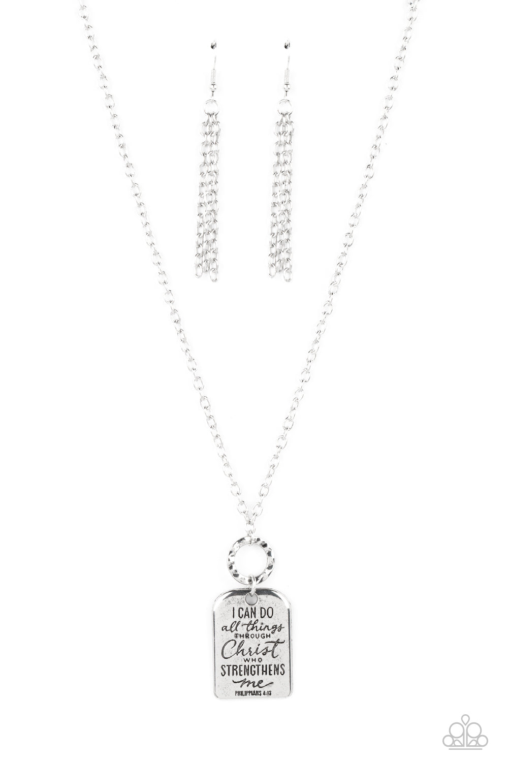 Persevering Philippians - silver - Paparazzi necklace