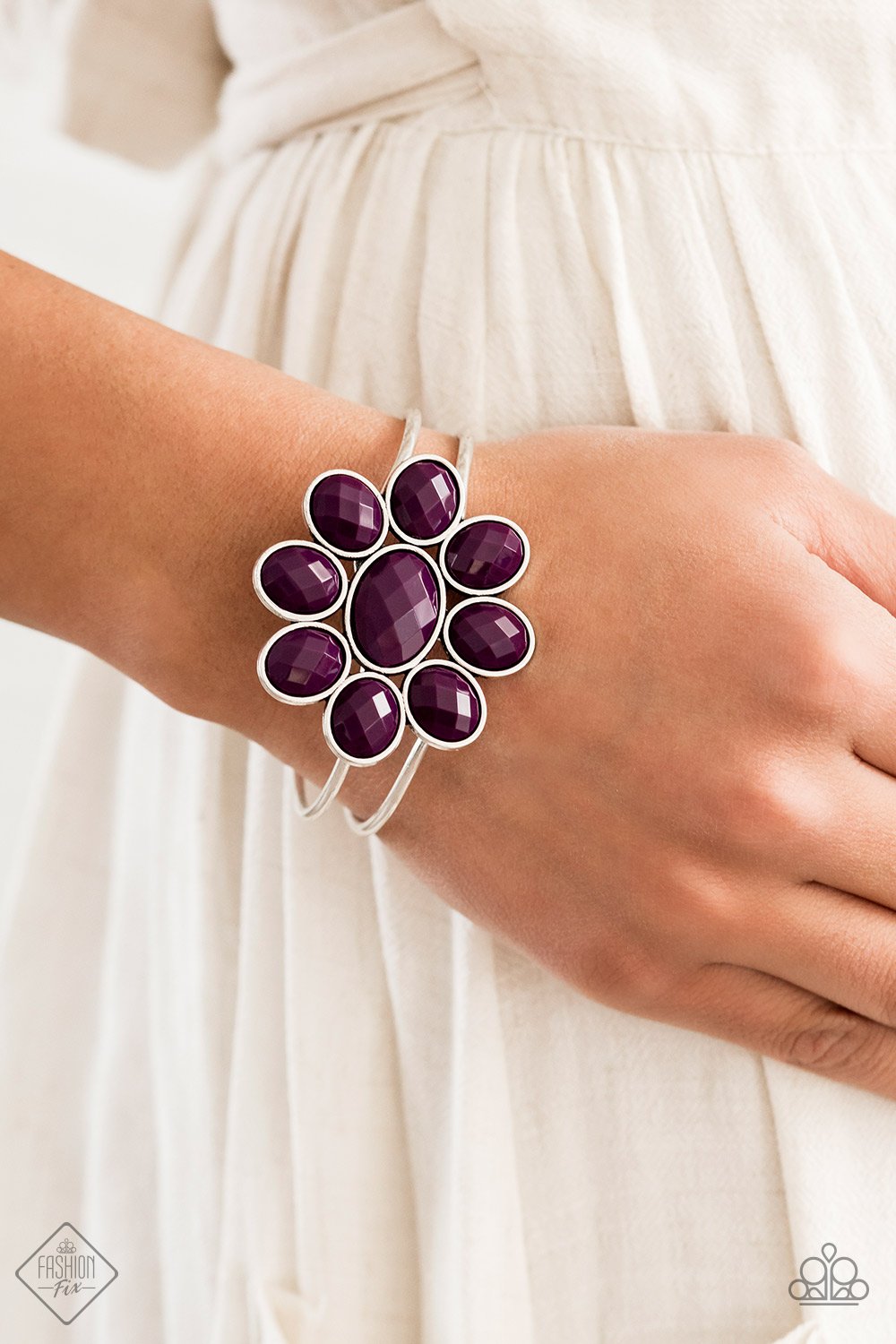 Petal Persuasion-purple-Paparazzi bracelet