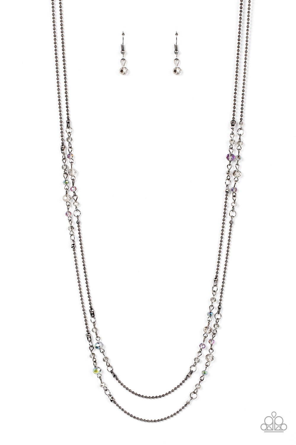 Petitely Prismatic - black - Paparazzi necklace