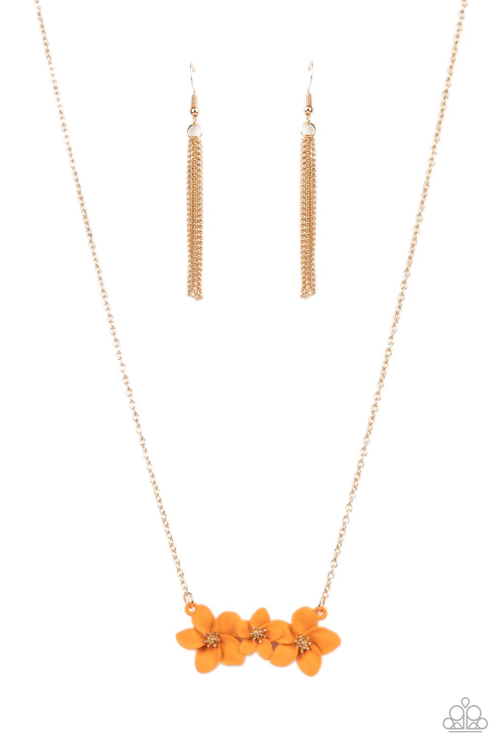 Petunia Picnic - orange - Paparazzi necklace