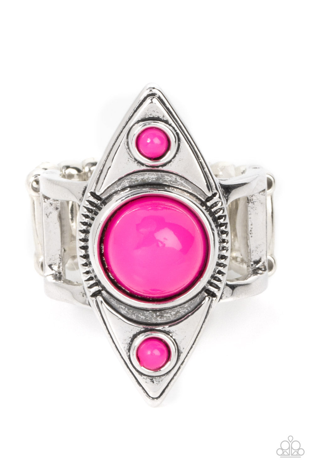 Pivoting Point - pink - Paparazzi ring