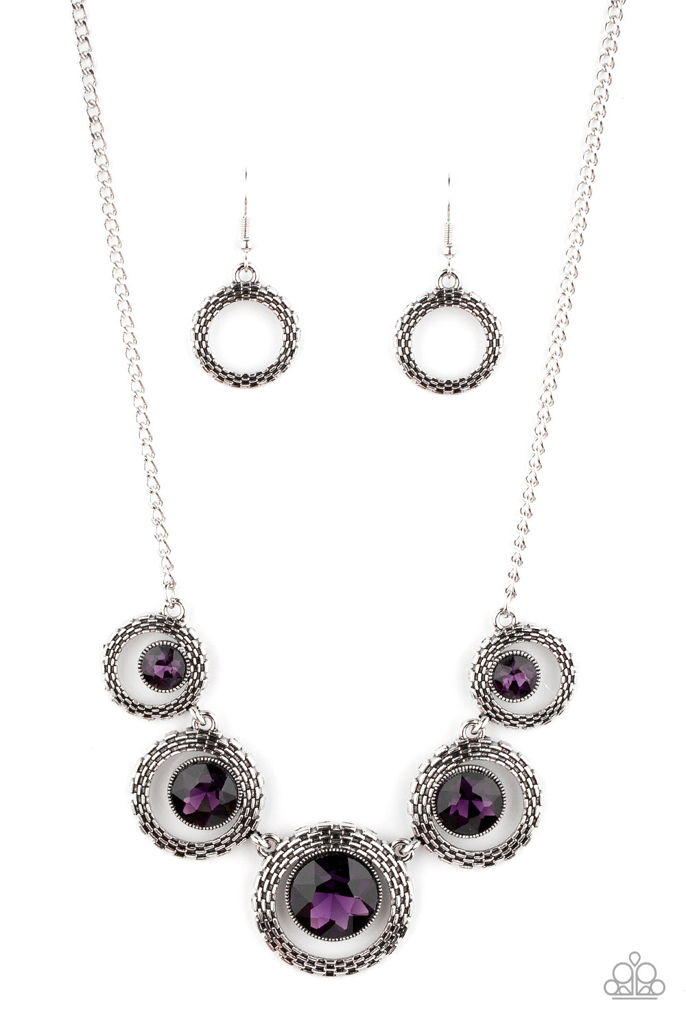 Pixel Perfect - purple - Paparazzi necklace