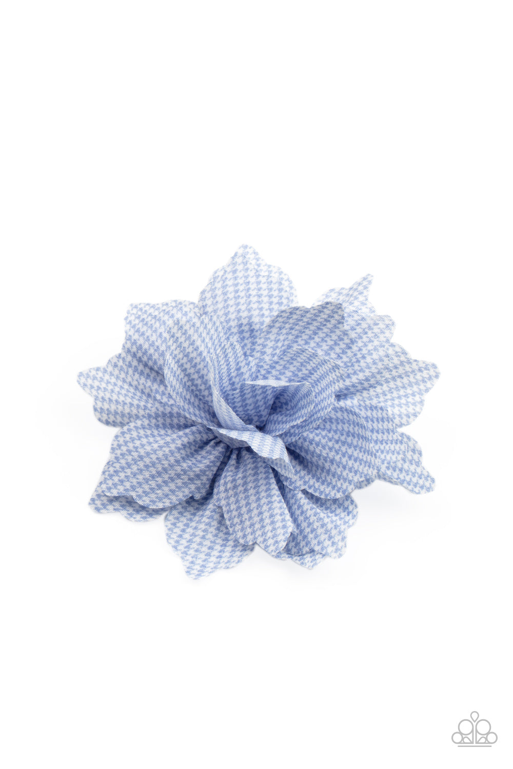 Plaid Prairies - blue - Paparazzi hair clip