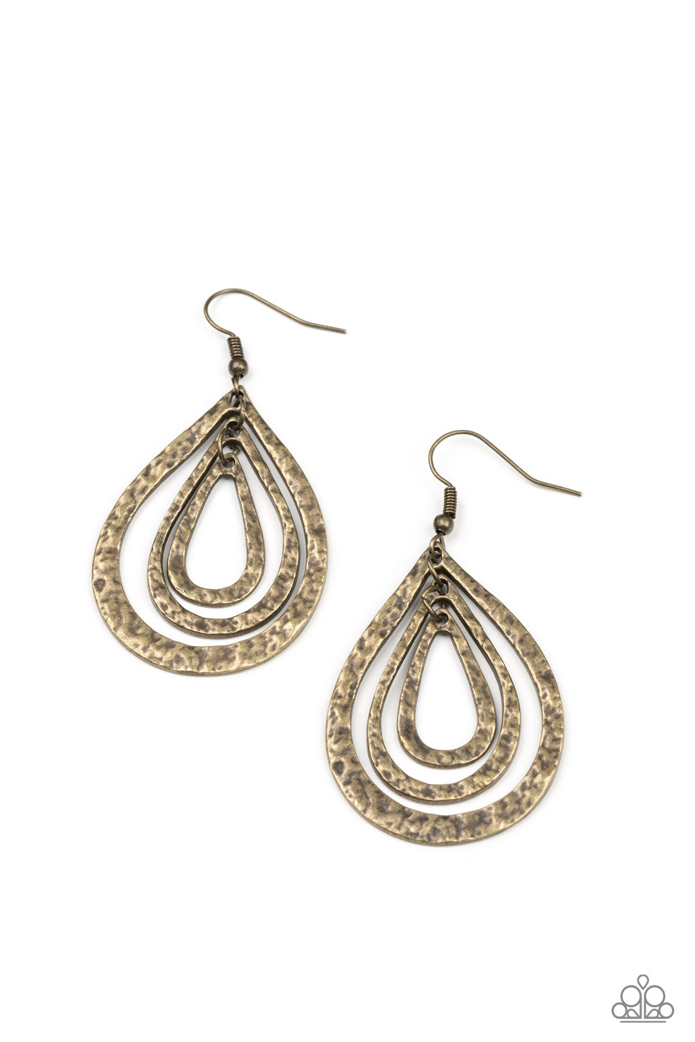 Plains Pathfinder - brass - Paparazzi earrings