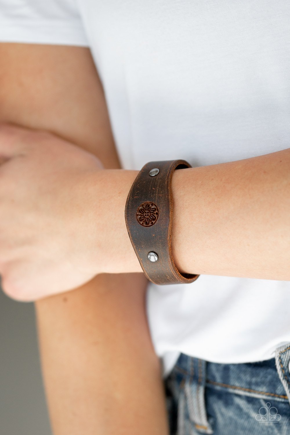 Pleasantly Pioneer-brown-Paparazzi bracelet