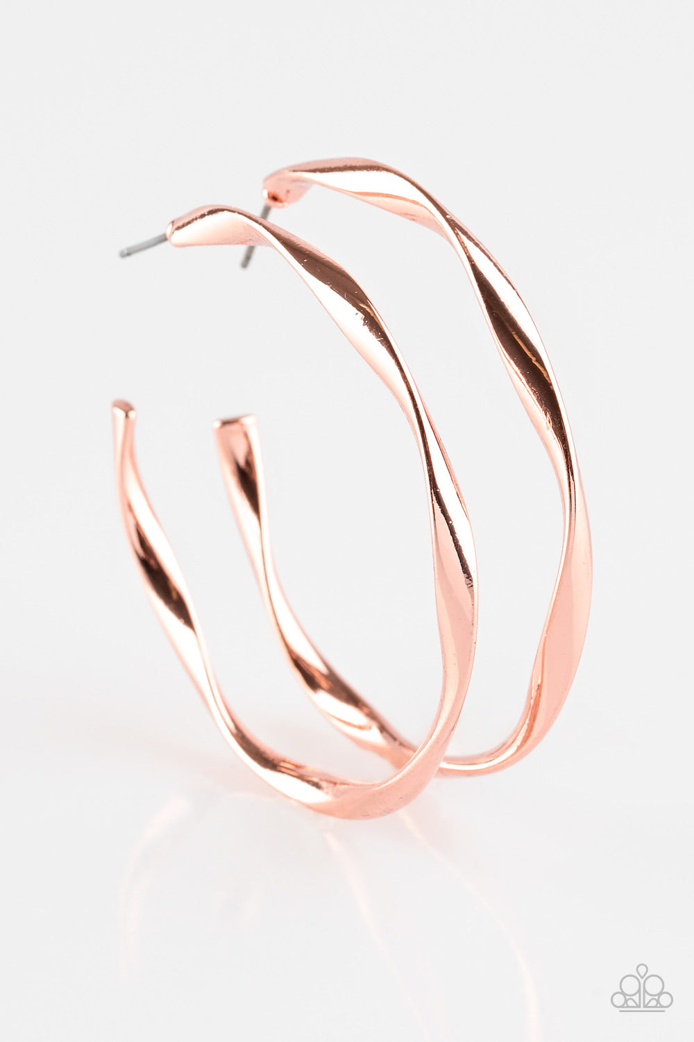 Plot Twist - copper - Paparazzi earrings