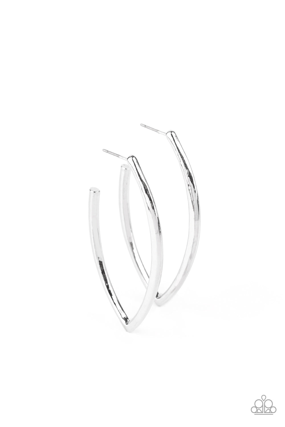 Point Blank Beautiful - silver - Paparazzi earrings