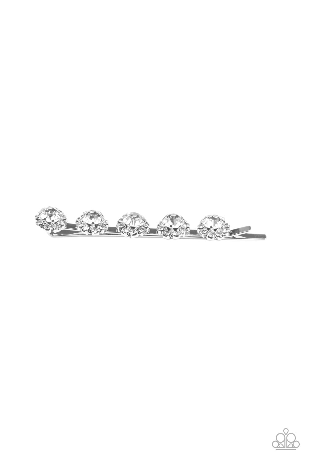 Polished Posies - white - Paparazzi hair clip