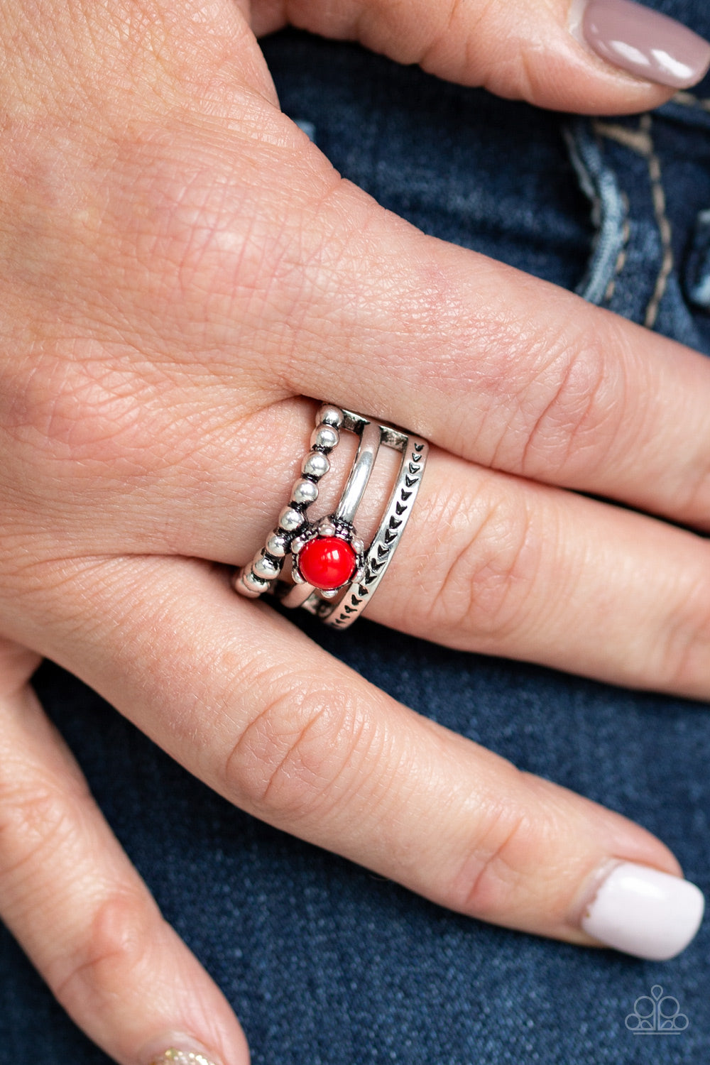 Pop Rival - red - Paparazzi ring