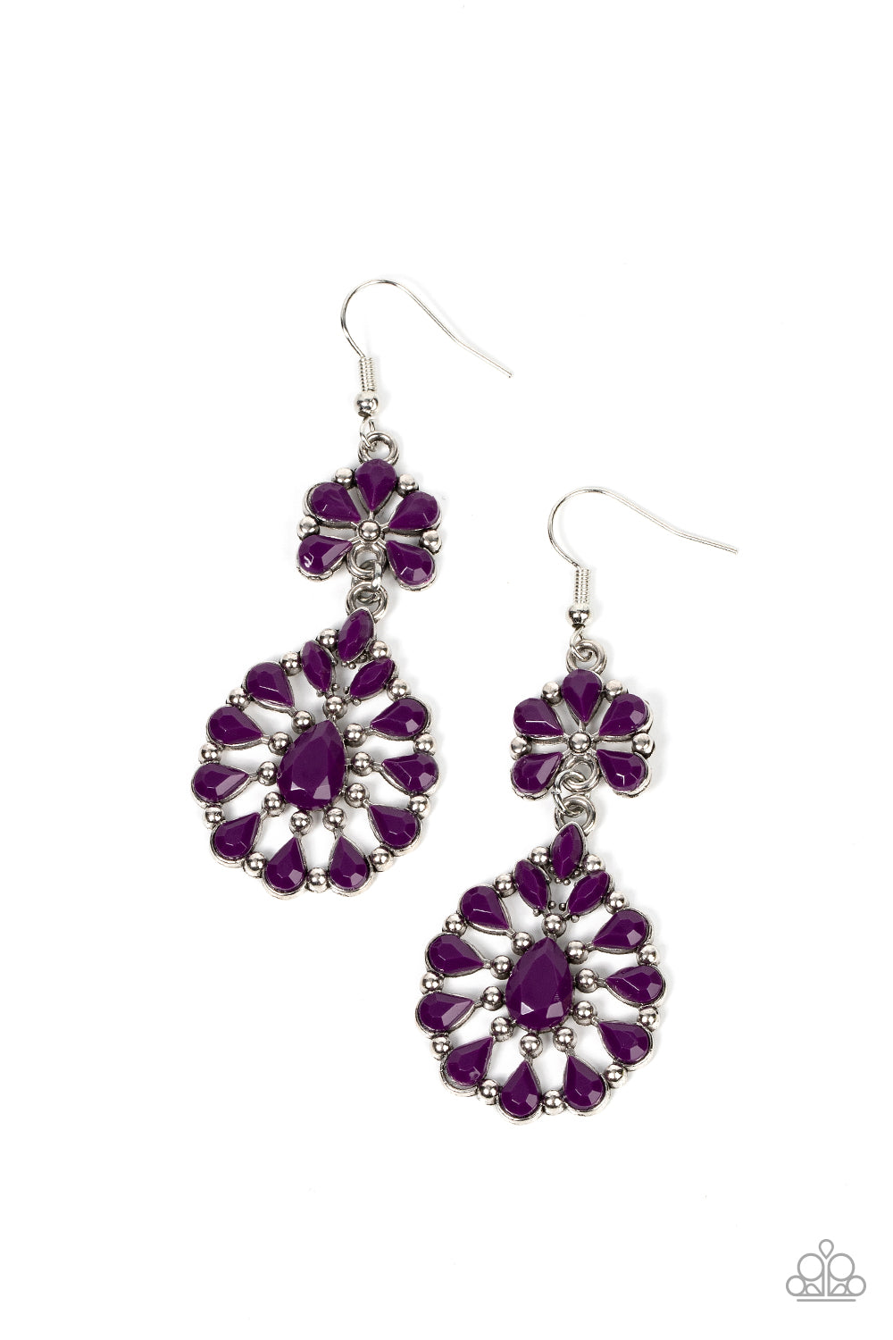Posh Palooza - purple - Paparazzi earrings