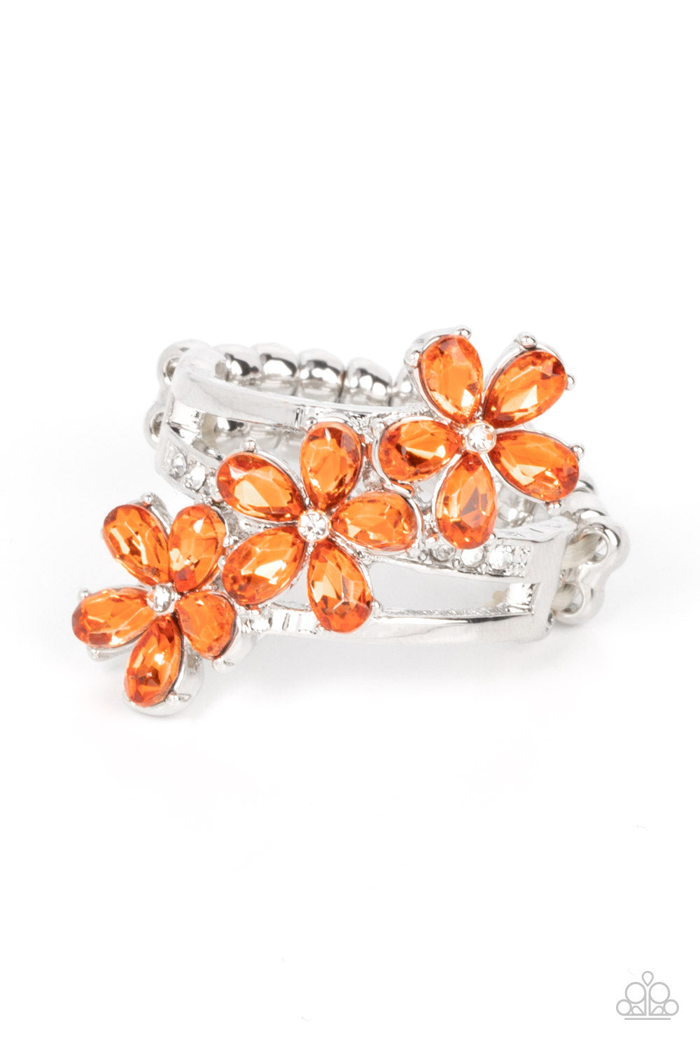 Posh Petals - orange - Paparazzi ring